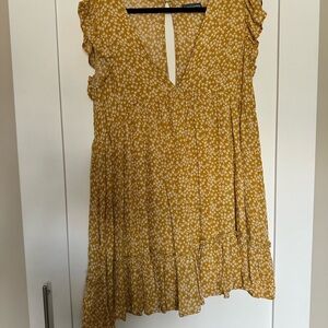 Yellow Floral Women’s Romper